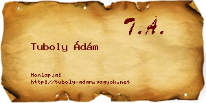 Tuboly Ádám névjegykártya